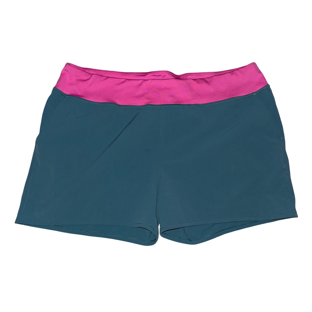 Cotopaxi Active Shorts Womens XL Teal Pink Excellent Trail Running Hiking